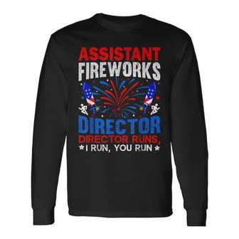 Assistant Fireworks Director Usa Independence Day July 4Th Long Sleeve T-Shirt T-Shirt | Mazezy DE