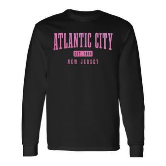 Atlantic City New Jersey Est 1854 Pride Vintage Long Sleeve T-Shirt T-Shirt | Mazezy