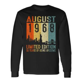 August 1968 Limited Edition 55 Years Of Being Awesome Long Sleeve - Monsterry