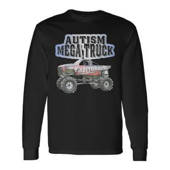 Autism Mega Truck Truck Lover Autism Awareness Long Sleeve T-Shirt - Seseable