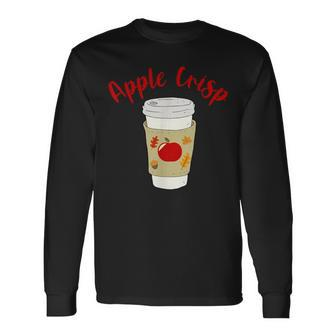Autumn Psl Season Aesthetic Team Apple Crisp Macchiato Long Sleeve T-Shirt | Mazezy