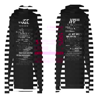 Averie Name Averie Name Long Sleeve T-Shirt - Seseable