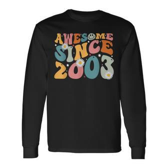 Awesome Since 2003 20Th Birthday Retro Born In 2003 Long Sleeve T-Shirt - Seseable