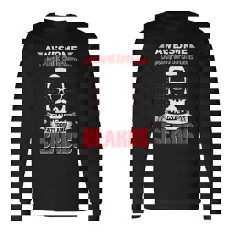 Awesome Landscaping Supervisors Job Coworker Tattoo Beard Long Sleeve T-Shirt | Mazezy