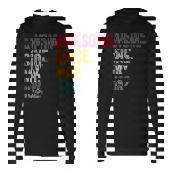 Awesome Since May 1982 39Th Birthday 39 Years Old Vintage Long Sleeve T-Shirt | Mazezy