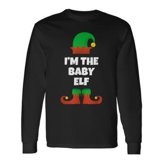 Baby Elf Christmas Matching Family Pajama Pj Xmas Long Sleeve T-Shirt - Seseable