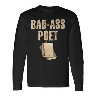 Badass Poets Poetry And Poems Poet Book Lover Long Sleeve T-Shirt T-Shirt | Mazezy