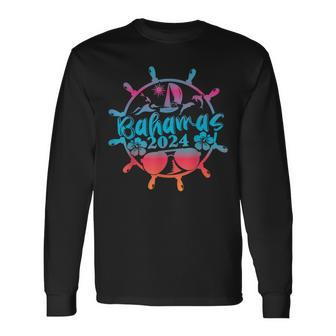 Bahamas Cruise 2024 Family Friends Group Vacation Matching Long Sleeve T-Shirt | Mazezy