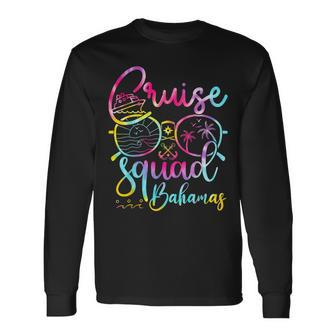 Bahamas Cruise Squad 2023 Tie Dye Holiday Matching Long Sleeve T-Shirt | Mazezy