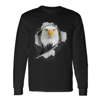 Bald Eagle Lover American Bald Eagle Raptor Bald Eagle Long Sleeve T-Shirt T-Shirt | Mazezy AU