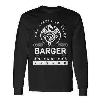 Barger Name Barger An Enless Legend V2 Long Sleeve T-Shirt - Seseable