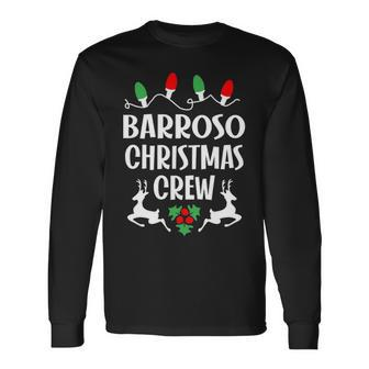 Barroso Name Christmas Crew Barroso Long Sleeve T-Shirt - Seseable