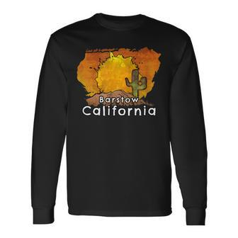 Barstow California Desert Sunset Long Sleeve T-Shirt | Mazezy