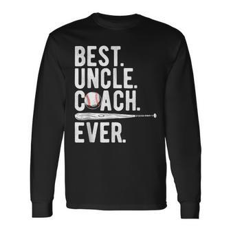 Baseball Best Uncle Coach Ever Proud Dad Daddy Fathers Long Sleeve T-Shirt T-Shirt | Mazezy DE