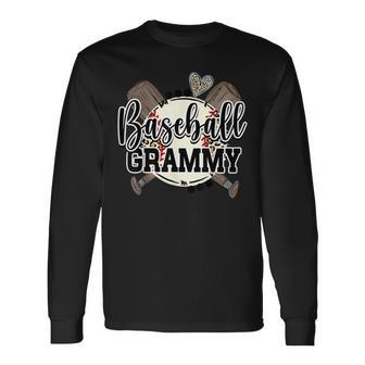 Baseball Grammy Baseball Matching Baseball Long Sleeve T-Shirt T-Shirt | Mazezy