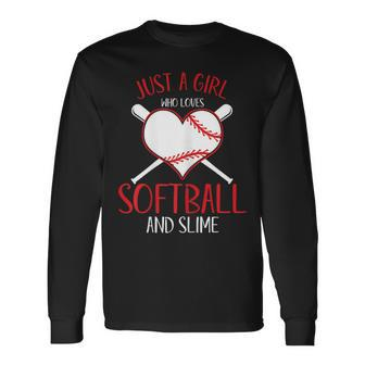 Baseball Softball Player Laughter Play Smile Long Sleeve T-Shirt | Mazezy