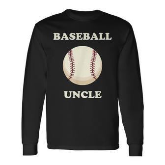 Baseball Uncle Sports Season Proud Uncle Long Sleeve T-Shirt T-Shirt | Mazezy