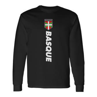 Basque Spain Victory Basque Football Jersey Style Long Sleeve T-Shirt | Mazezy