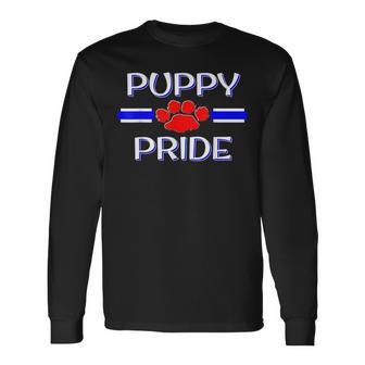 Bdsm Puppy Fetish Pride Human Pup Play Dom Sub Kink Long Sleeve T-Shirt T-Shirt | Mazezy