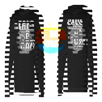 Beaches Be Crazy Vacation Beach Vintage Vacation Long Sleeve T-Shirt | Mazezy