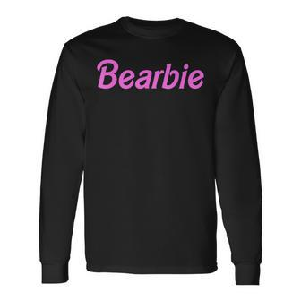 Bearbie Bearded Men Quote Long Sleeve T-Shirt - Seseable