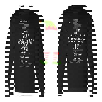 The Bearded Elf Matching Family Group Christmas Party Pajama Long Sleeve T-Shirt - Monsterry