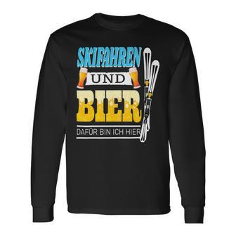Beer Apres Ski Beer Skiing Skier Ski Holiday Party Long Sleeve T-Shirt - Monsterry DE