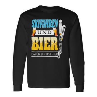 Beer Apres Ski Beer Skiing Skier Ski Holiday Party Long Sleeve T-Shirt - Monsterry UK