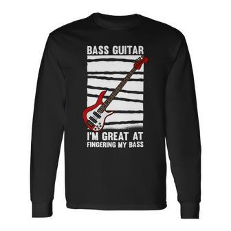 Beer Bass Guitar Player Graphic And Beer Guitarist Long Sleeve T-Shirt - Monsterry CA