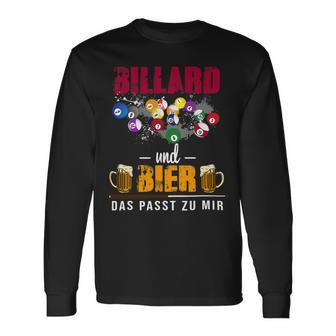 Beer Billiards And Beer That Suits Me Pool Billiards Snooker 2 Long Sleeve T-Shirt - Monsterry