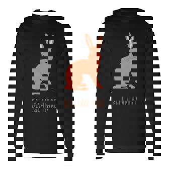 Belgian Hare Rabbit Stone Rabbits Bun Bunny Long Sleeve T-Shirt - Monsterry