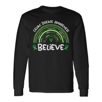 Believe Celiac Disease Awareness Month Celiac Disease Long Sleeve T-Shirt - Seseable