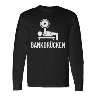 Bench Press Gym Weight Training Power Plan Chest Workout Long Sleeve T-Shirt - Monsterry