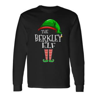 Berkley Name The Berkley Elf Christmas Long Sleeve T-Shirt - Seseable