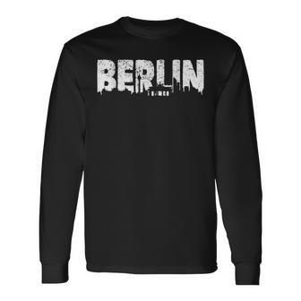 Berlin Souvenir Berlin City Germany Skyline Berlin Long Sleeve T-Shirt - Monsterry DE