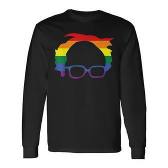 Bernie Pride Dsa Long Sleeve T-Shirt T-Shirt | Mazezy