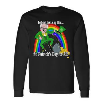 Bernie Sanders 2020 President St Patricks Day Pride Long Sleeve T-Shirt T-Shirt | Mazezy