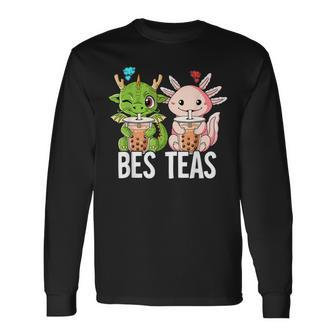Bes Teas Boba Tea Best Friend Bubble Tea Long Sleeve T-Shirt T-Shirt | Mazezy