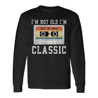 Best Of 1984 39 Year Old Men Bday 39Th Birthday 1984 Long Sleeve T-Shirt - Seseable