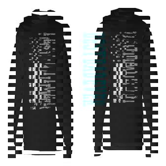 Best Dad Ever Fathers Day American Flag Dad Father Daddy Long Sleeve T-Shirt T-Shirt | Mazezy