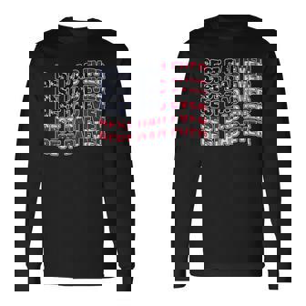 Best Dad Ever Fathers Day American Flag Father Dad Daddy Long Sleeve T-Shirt T-Shirt | Mazezy