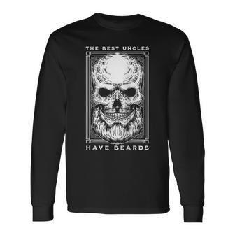The Best Uncles Have Beards Long Sleeve T-Shirt T-Shirt | Mazezy