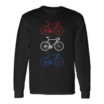 Bicycle Flag Cycling Netherlands Dutch Long Sleeve T-Shirt | Mazezy CA
