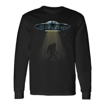 Bigfoot Abduction Alien Ufo Sasquatch Lovers Space UFO Long Sleeve T-Shirt T-Shirt | Mazezy