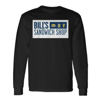 Bills Sandwich Shop New Castle Long Sleeve T-Shirt T-Shirt | Mazezy
