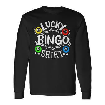 Bingo Lucky Bingo Long Sleeve T-Shirt - Seseable