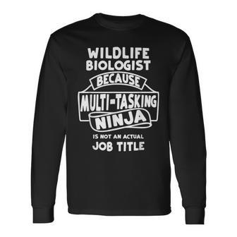 Biology Zoology Major Wildlife Biologist Long Sleeve T-Shirt | Mazezy