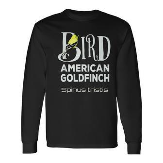 Bird American Goldfinch Yellow Long Sleeve T-Shirt | Mazezy