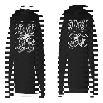 Birdwatcher Binoculars Nerd Bird Ornithology Long Sleeve T-Shirt | Mazezy