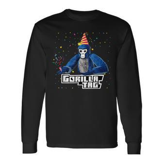 Birthday Boy Gorilla Tag Gorilla Tag Merch Monke Long Sleeve T-Shirt | Mazezy
